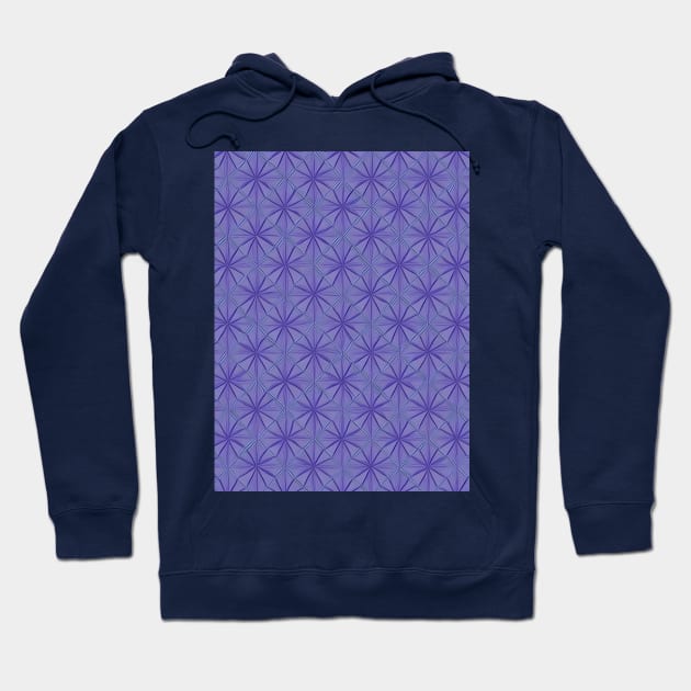 PURPLE DIAMOND DESIGN, DIAMOND PATTERN Hoodie by ZARBIT